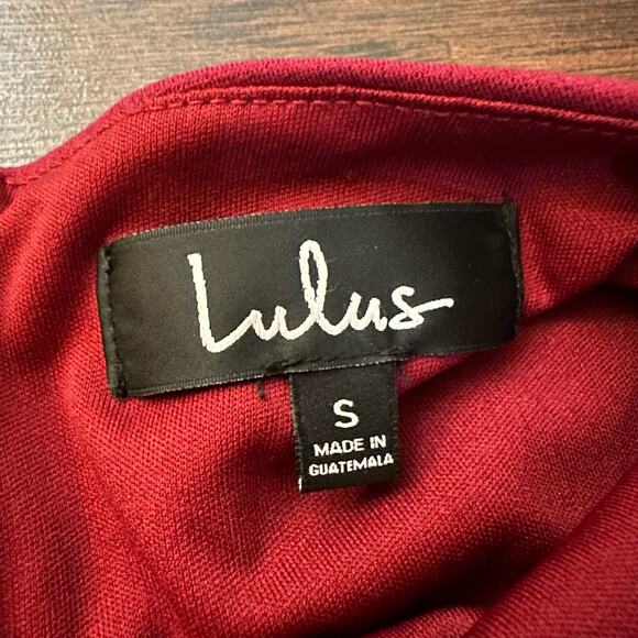 Lulus Believe in Love maroon strappy open-back fit & flare mini dress size S - Picture 7 of 12